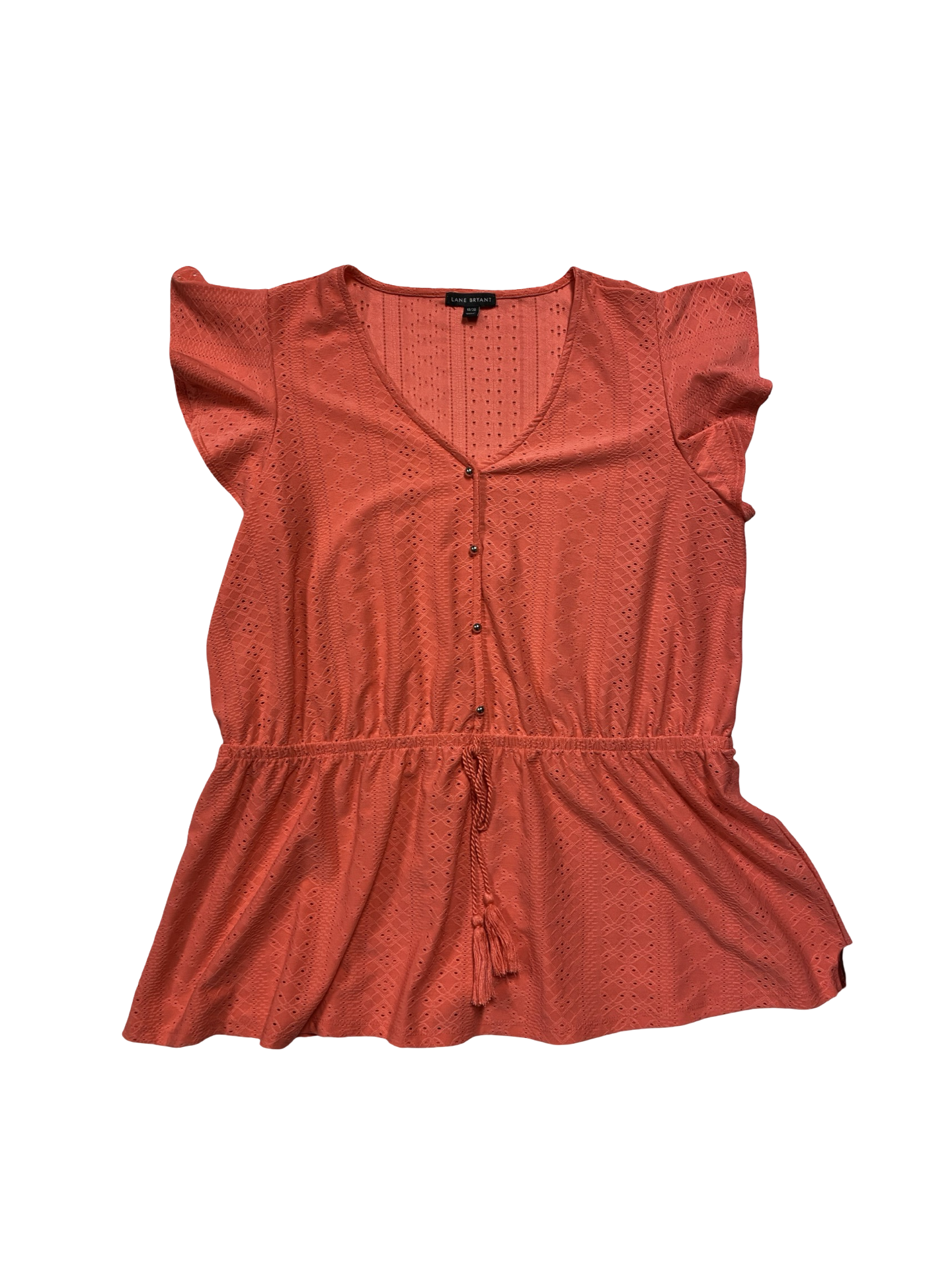 Top Ss By Lane Bryant In Coral, Size:18
