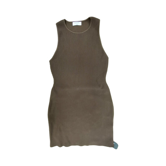 Dress Casual Midi By Babaton In Brown, Size:M