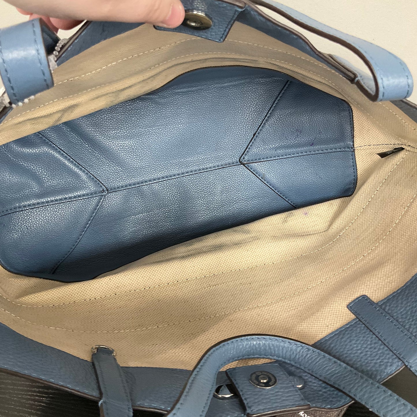 Tote Designer By Michael Kors In Striped Pattern, Size:Large