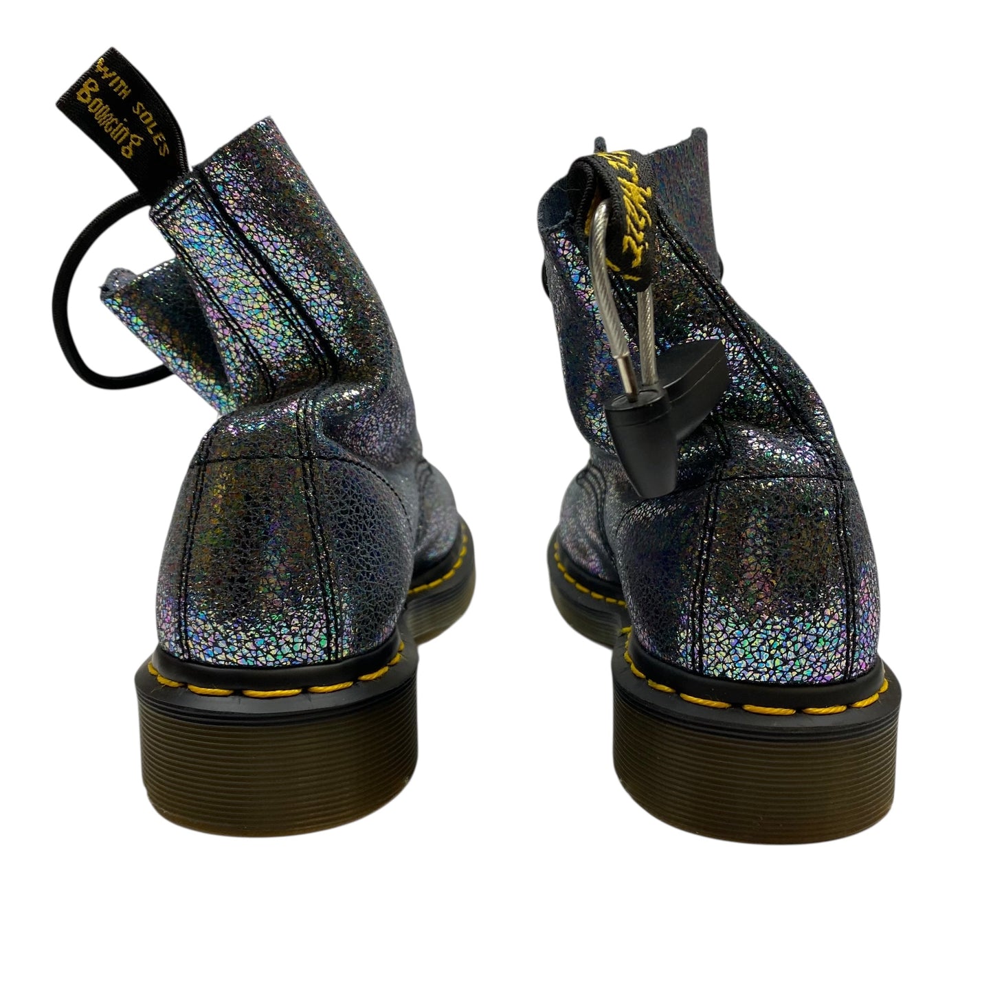 Boots Designer By Dr Martens In Blue & Purple, Size:7