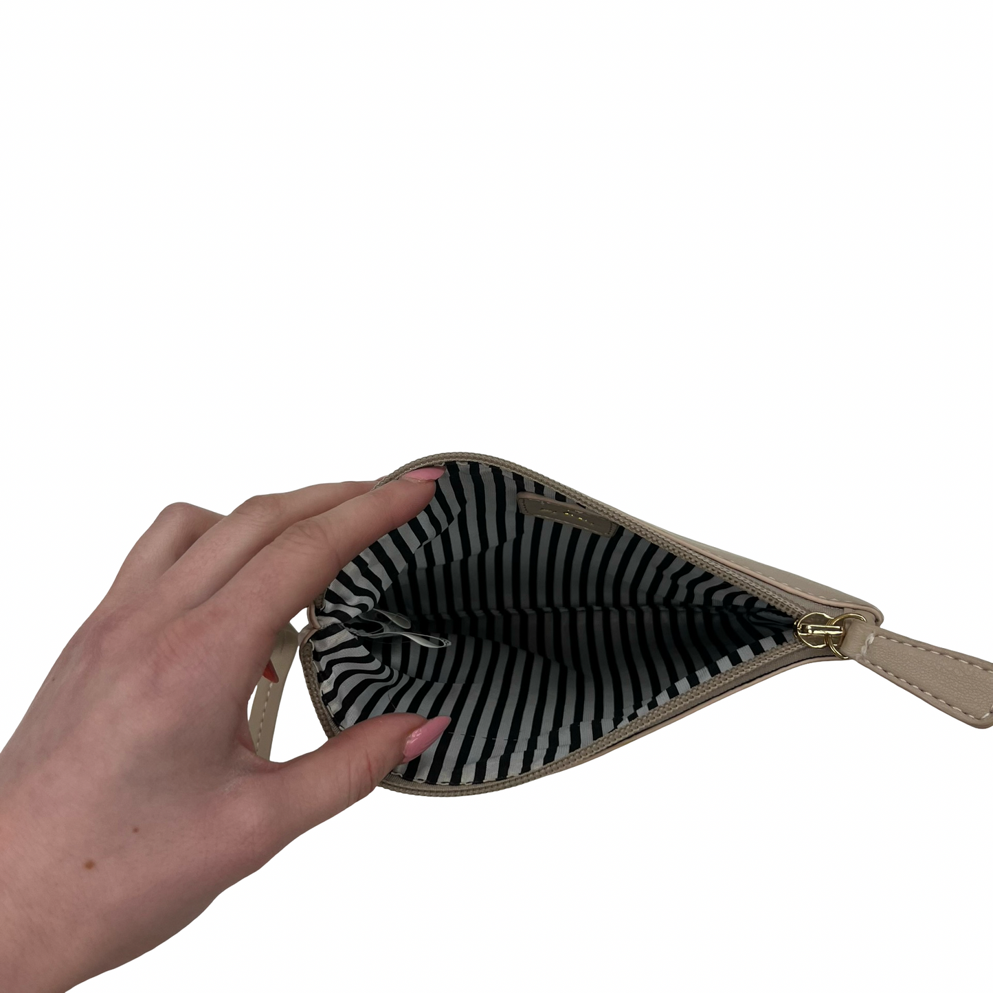 Wristlet By Clothes Mentor In Cream, Size:Medium