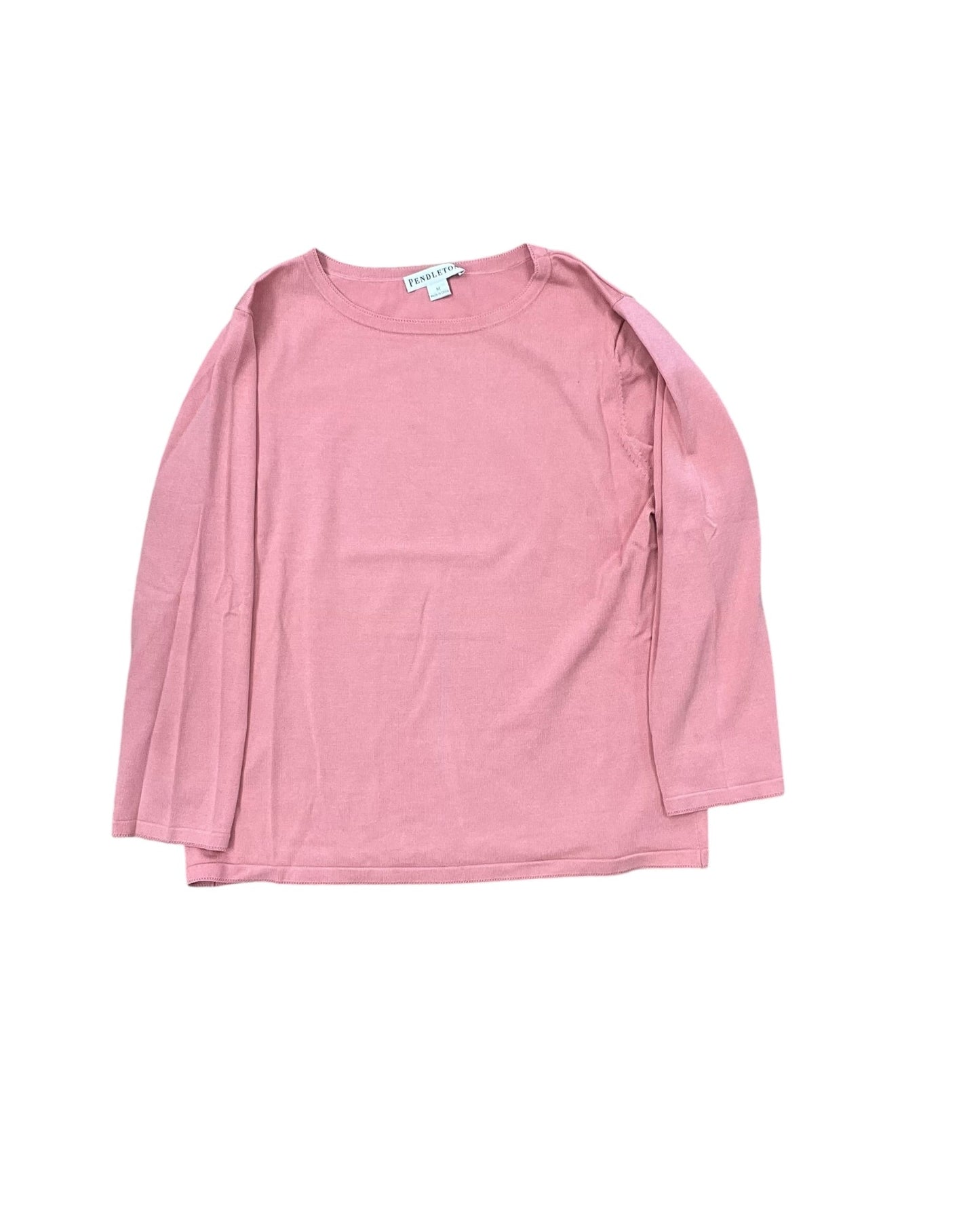 Top 3/4 Sleeve By Pendleton In Peach, Size:M