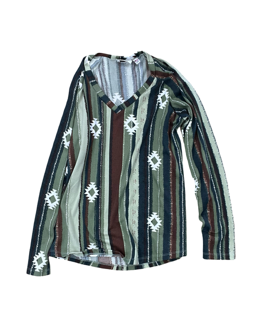 Top Ls By Clothes Mentor In Green, Size:L