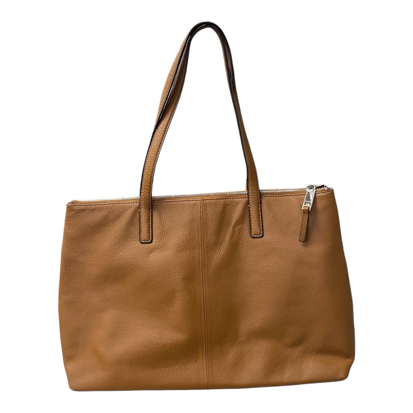TOTE LEATHER by TAHARI BY ARTHUR LEVINE In BROWN, Size: LARGE