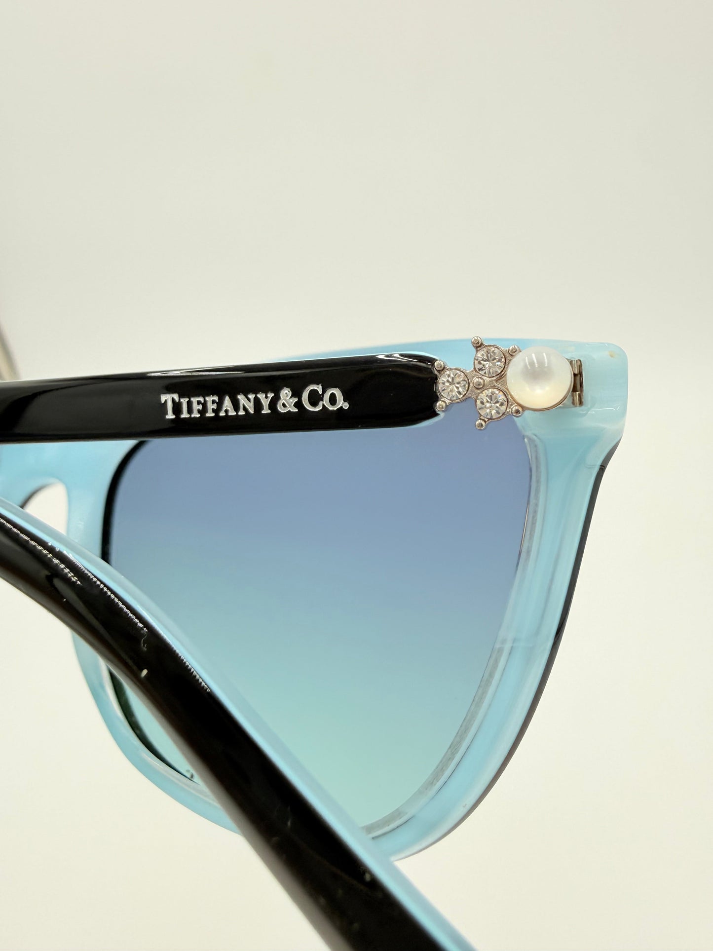Sunglasses Luxury Designer By Tiffany And Company In Blue, Size: