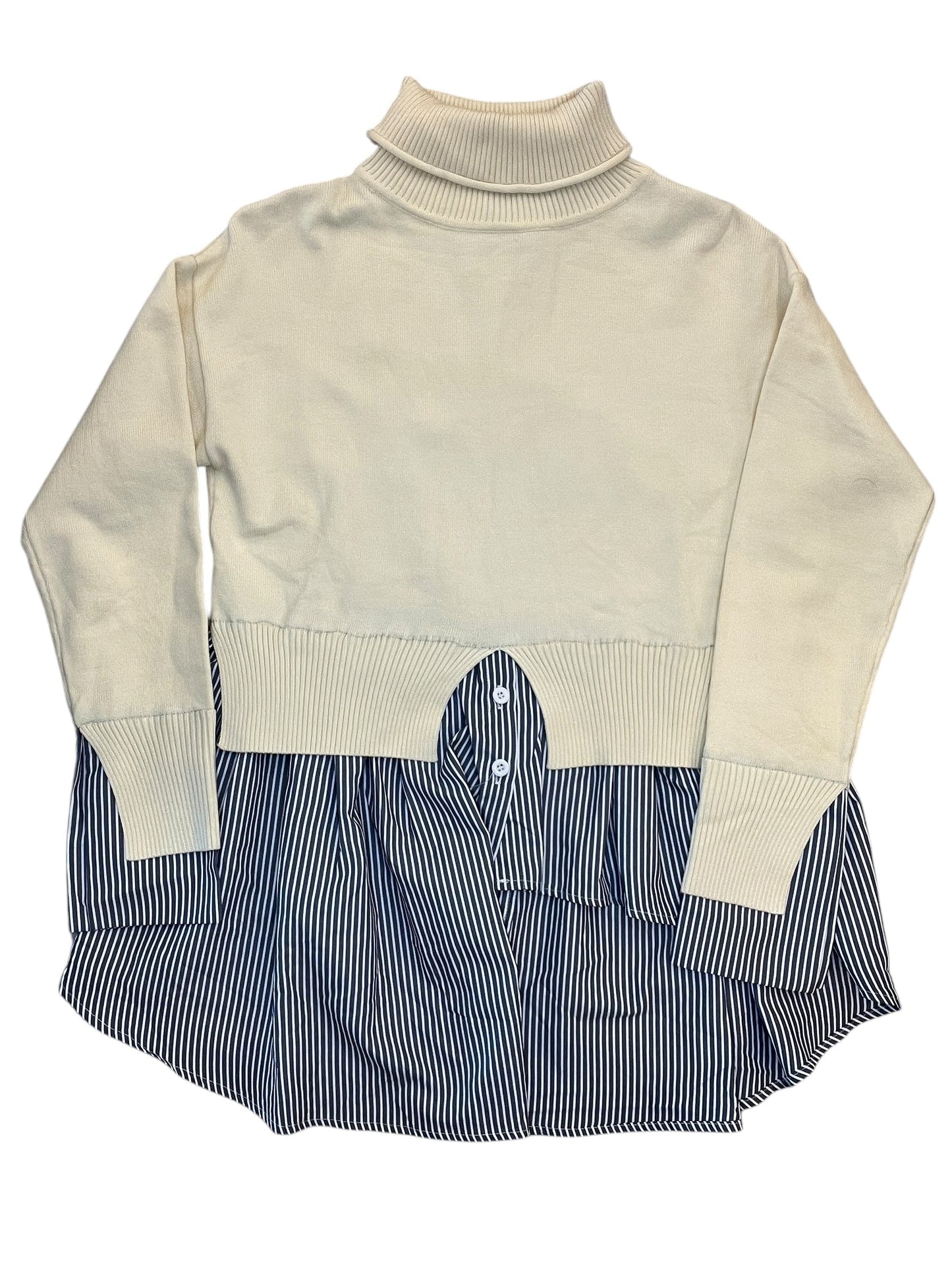 Top Ls By Maeve In Striped Pattern, Size:S