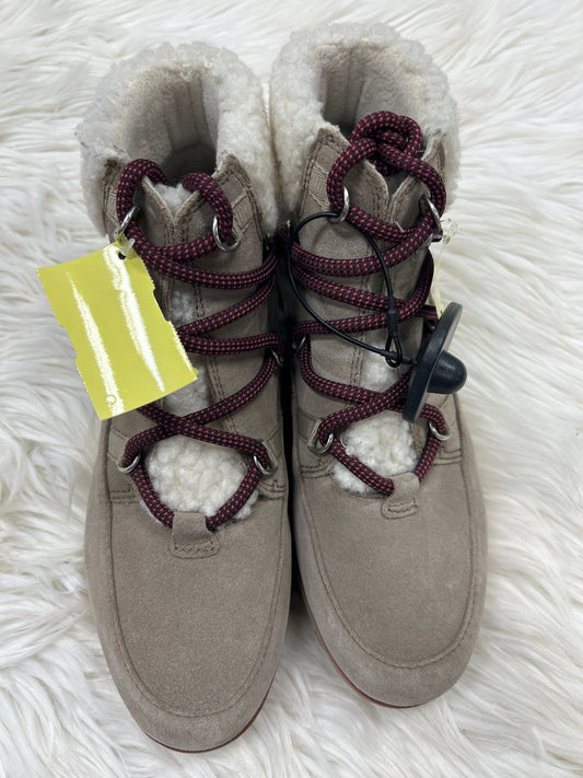 Boots Snow By Sorel In Tan, Size:7.5