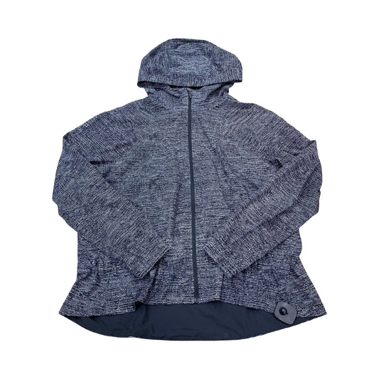 Athletic Jacket By Lululemon In Black & Grey, Size:12