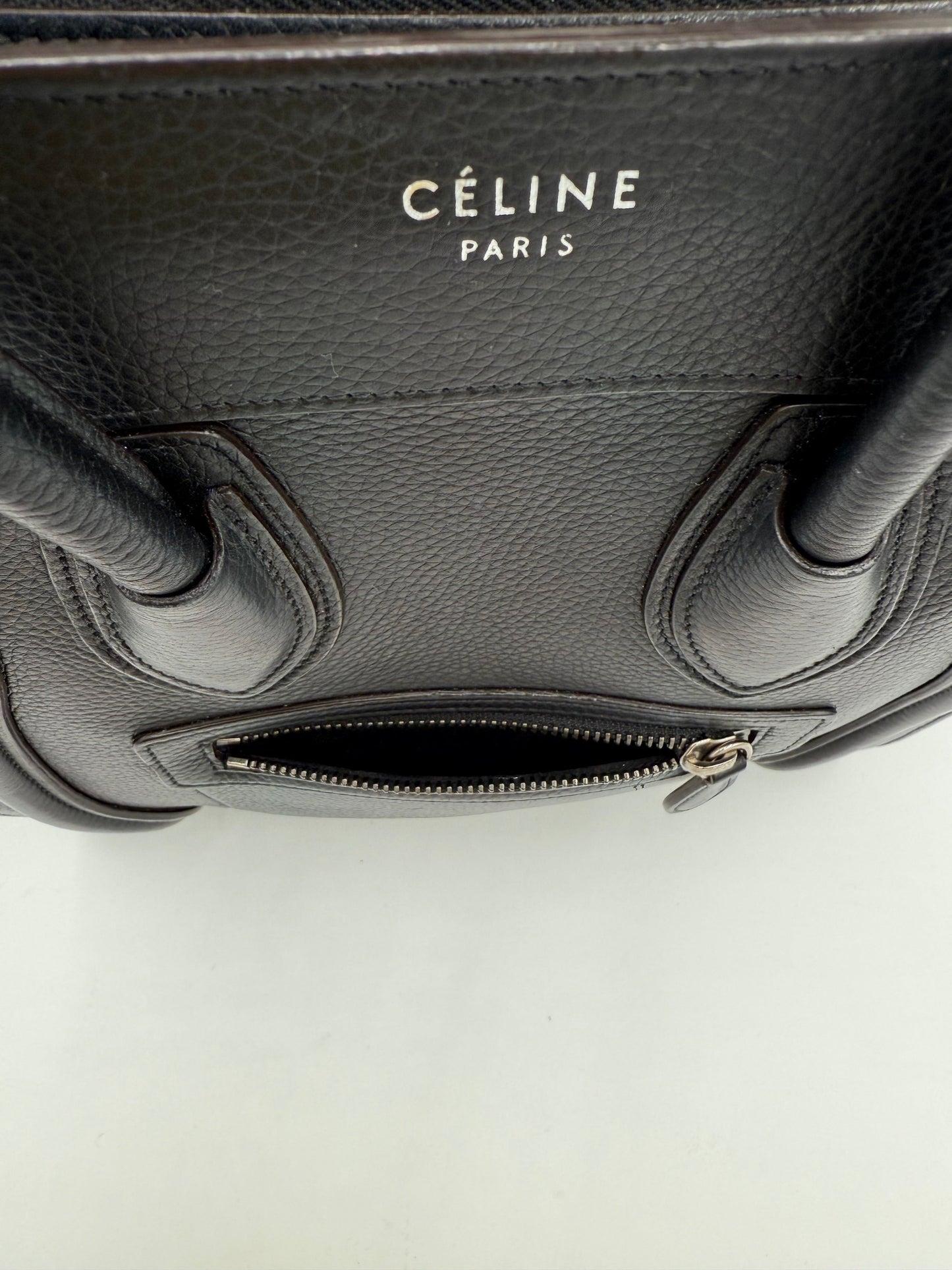 Handbag Luxury Designer By Celine In Black, Size:Medium