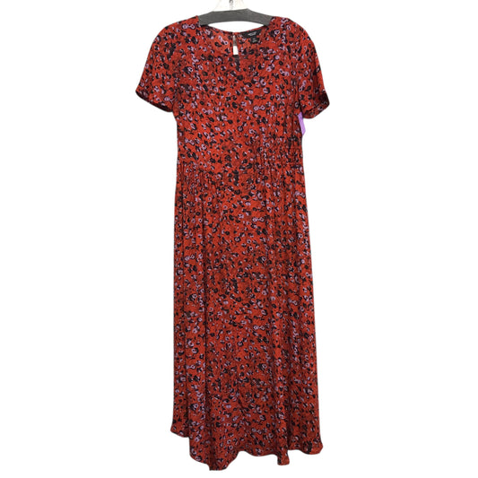 Dress Casual Midi By Simply Vera In Black & Red, Size:Xs