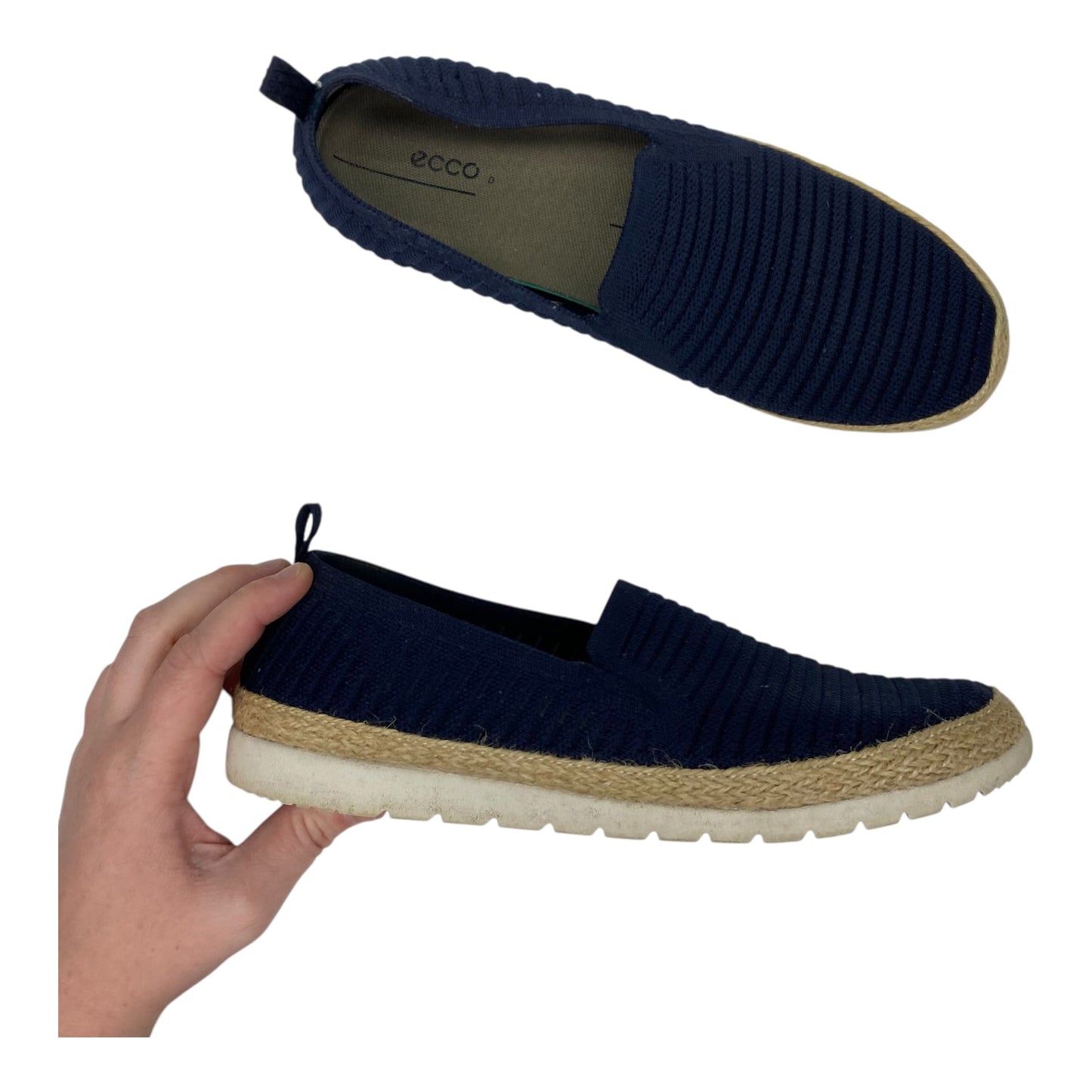 Shoes Flats By Ecco In Navy, Size:8.5