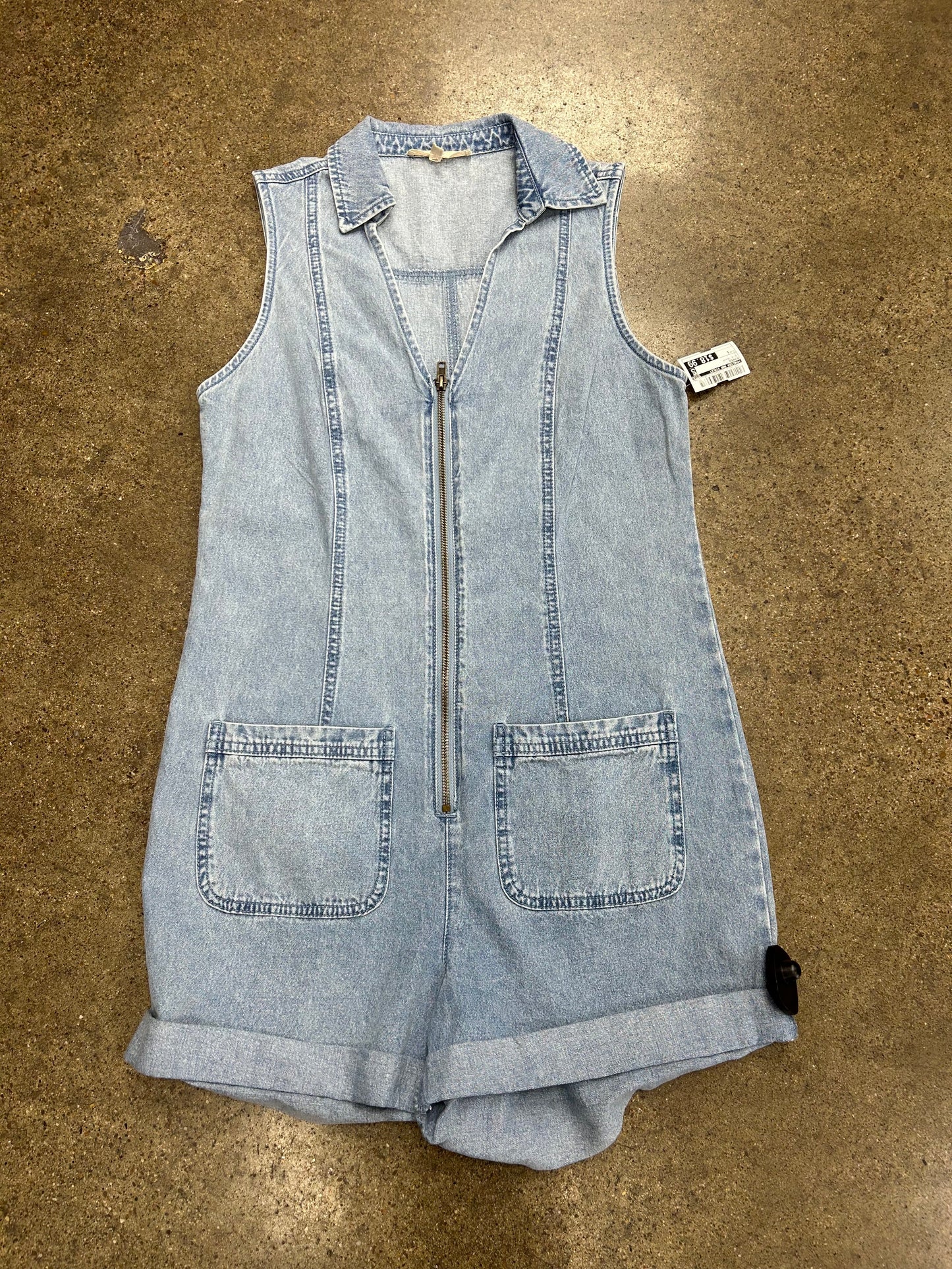 Romper By Chelsea And Violet In Blue Denim, Size:S