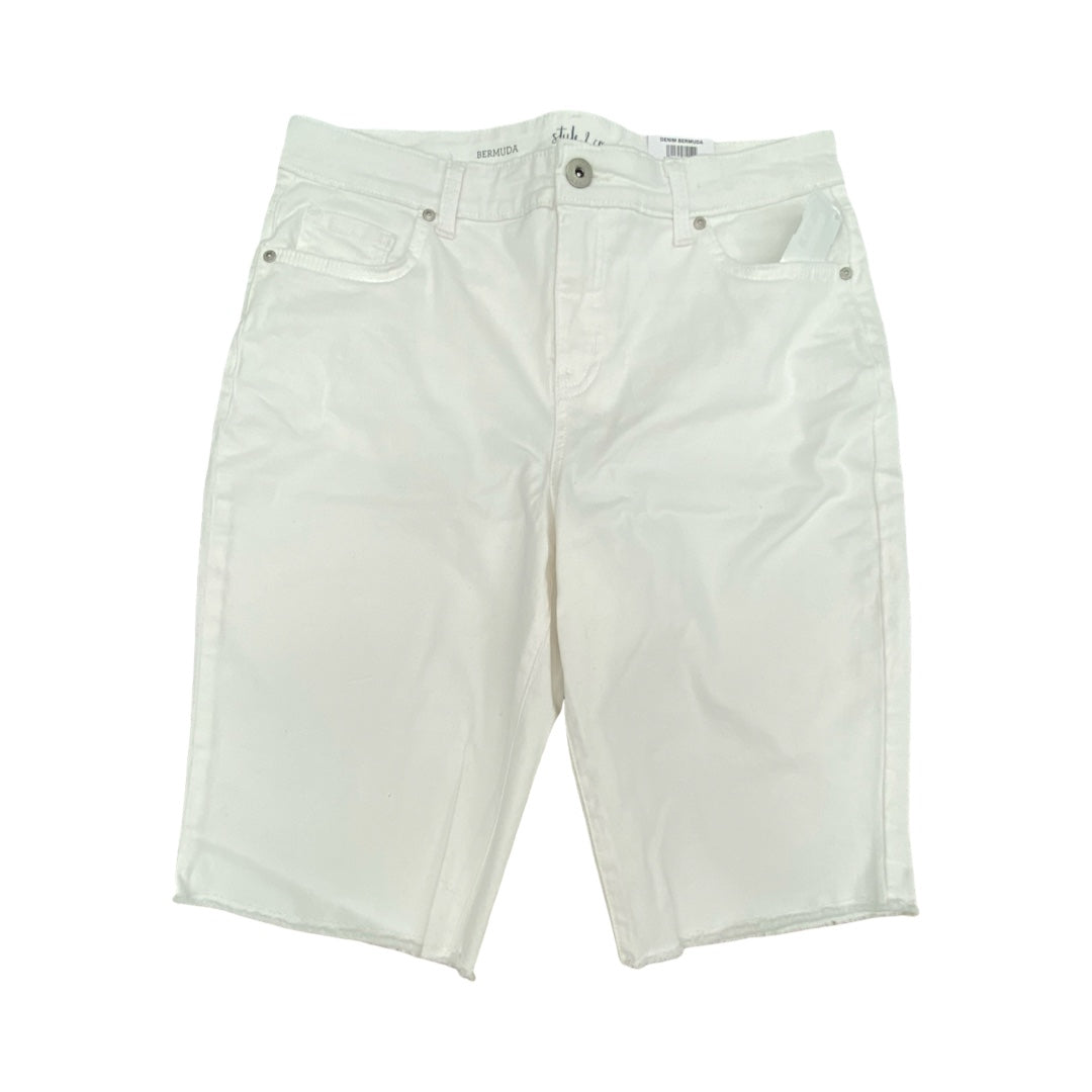 Shorts By Style And Company In White, Size:10