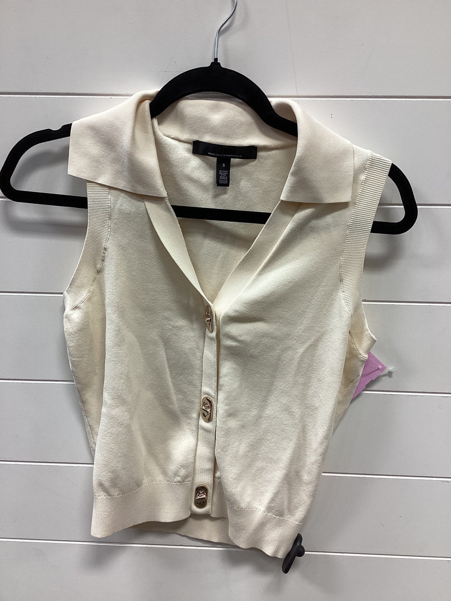 Top Sleeveless By White House Black Market In Cream, Size:S