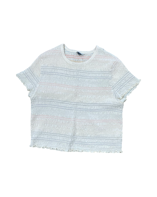 Top Ss By American Eagle In Cream, Size:Xl