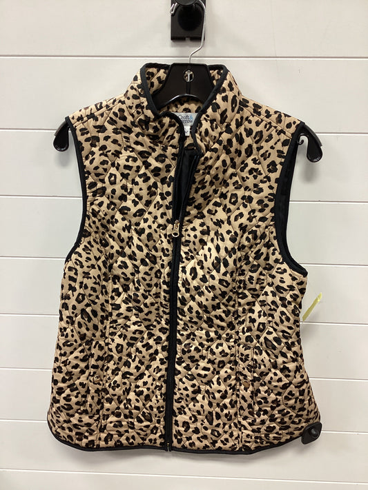 Vest Puffer & Quilted By Croft And Barrow In Brown, Size:S