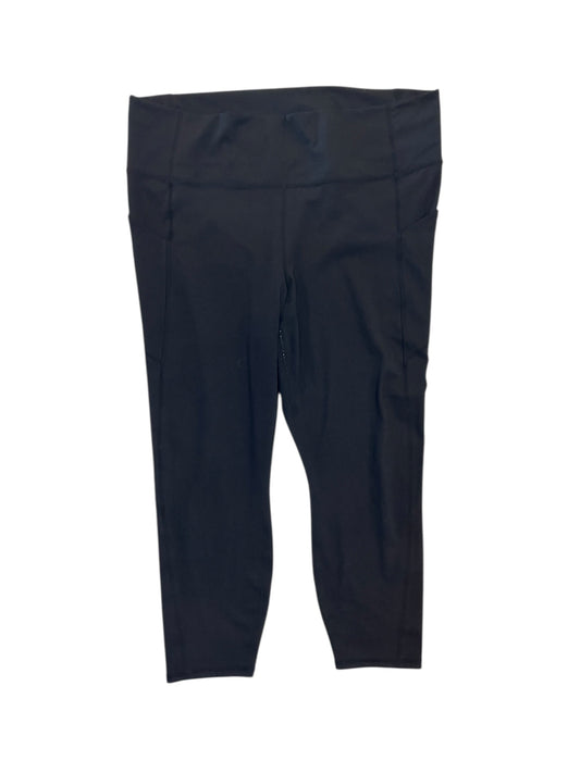 Athletic Leggings Capris By Fabletics In Black, Size:3X