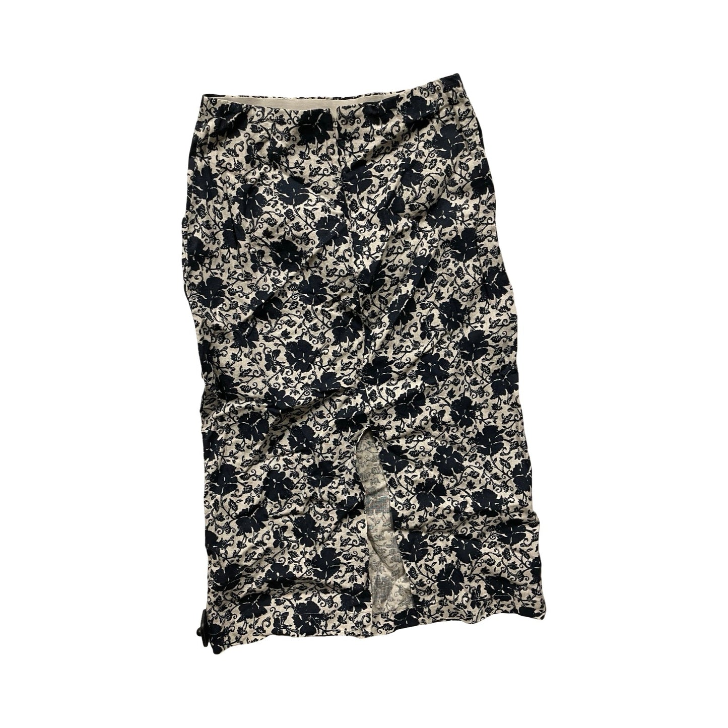 Skirt Midi By Madewell In Blue & Grey, Size:6