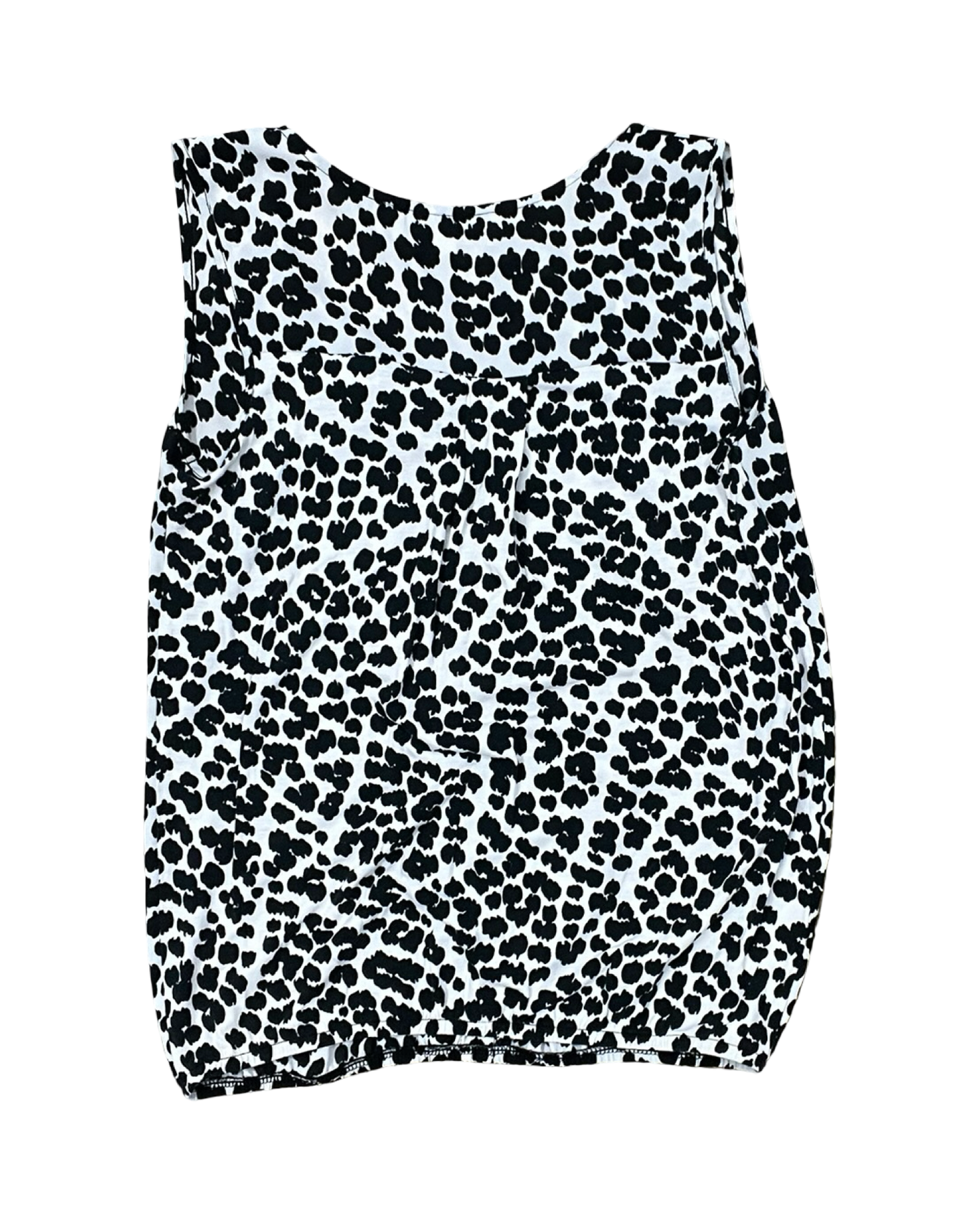 Top Sleeveless By Loft In Black & White, Size:Xs