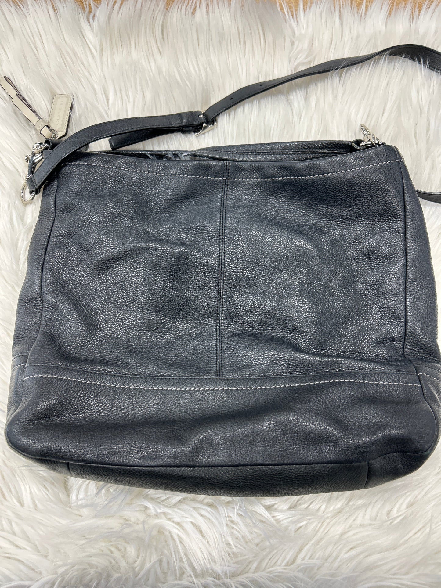 Handbag Designer By Coach In Black, Size:Large