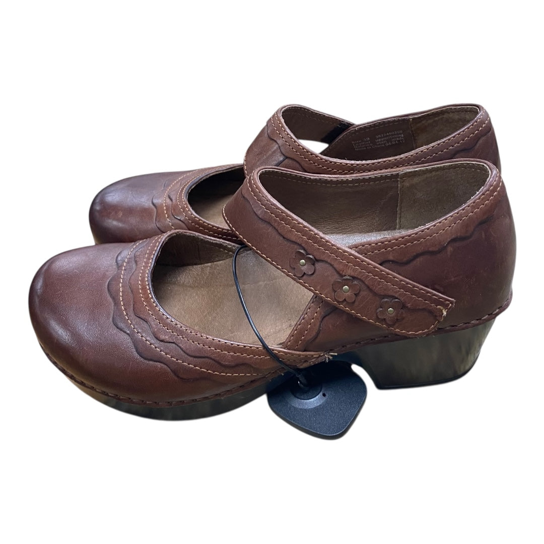 Shoes Heels Block By Dansko In Brown, Size:8.5