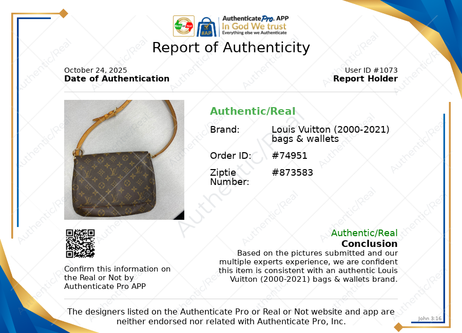 Handbag Luxury Designer By Louis Vuitton In Brown, Size:Medium