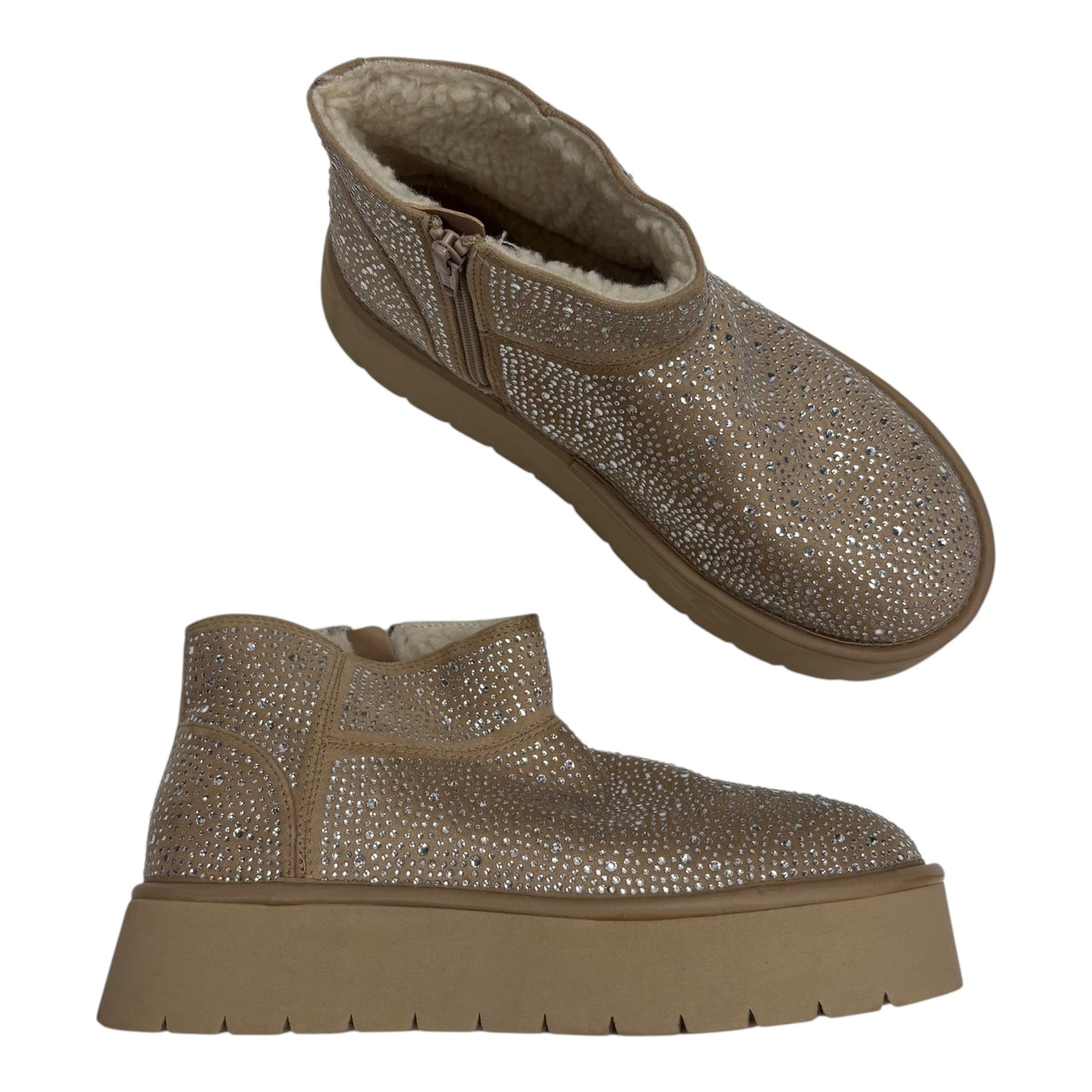 Boots Ankle Flats By Wild Fable In Tan, Size:8