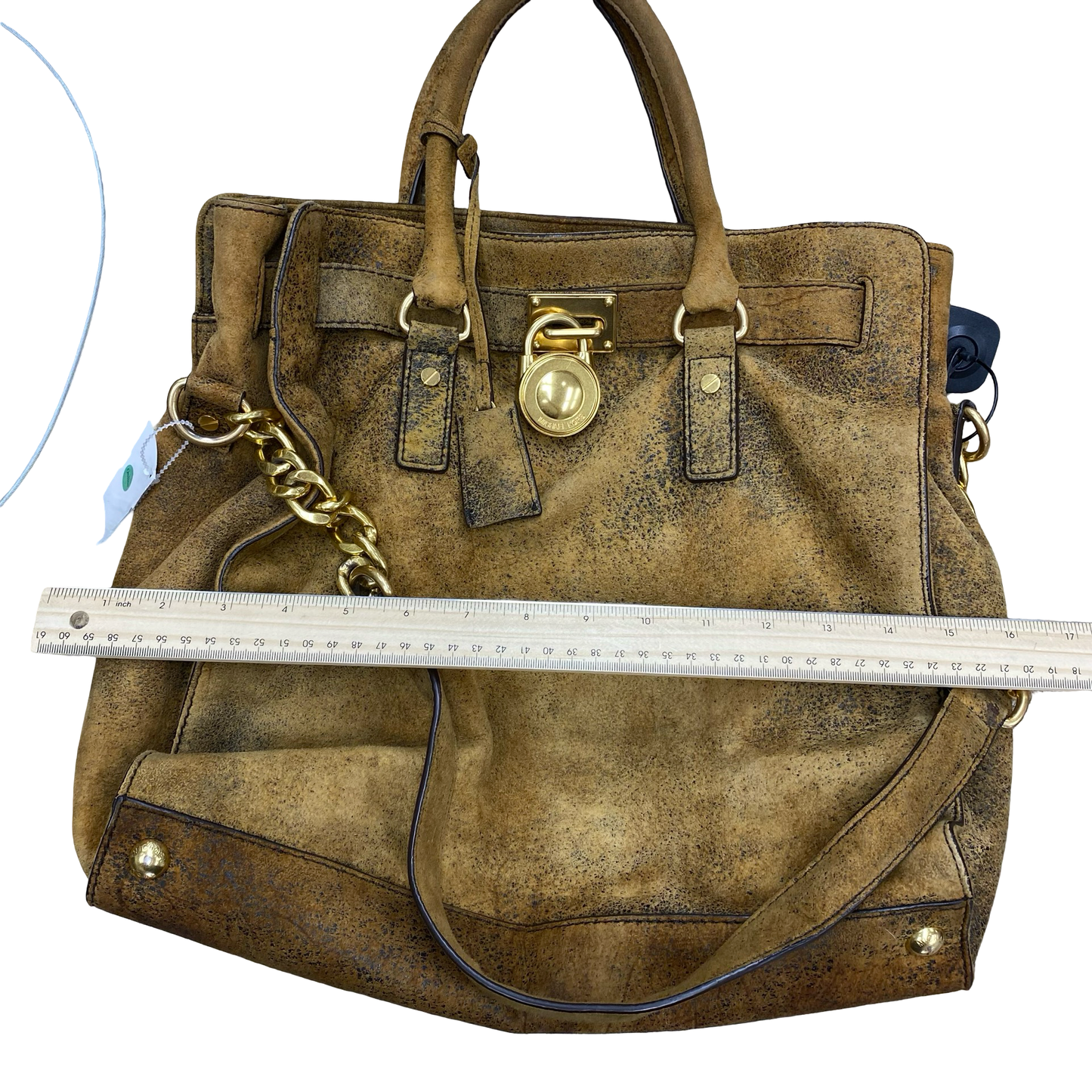 Handbag Designer By Michael Kors In Brown, Size:Medium