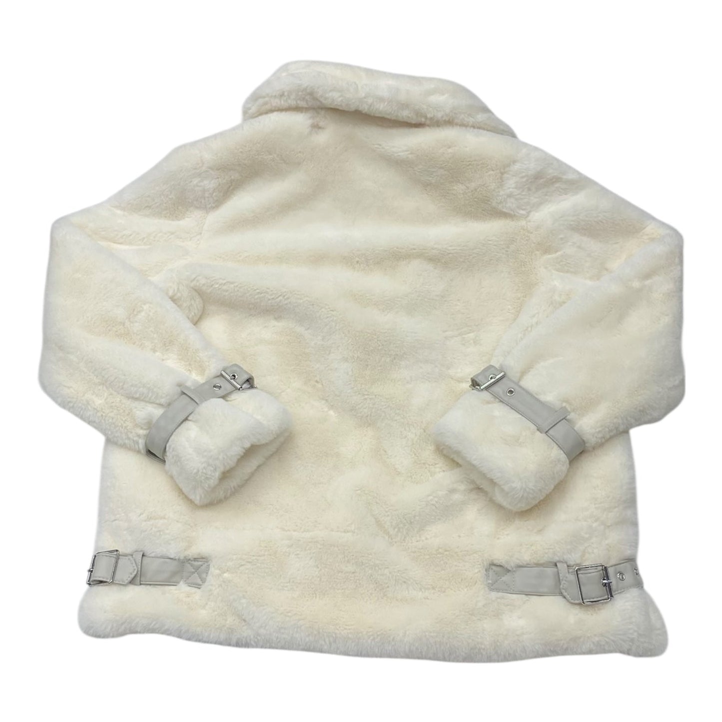 Jacket Faux Fur & Sherpa By Ralph Lauren Black Label In Cream, Size:Xs