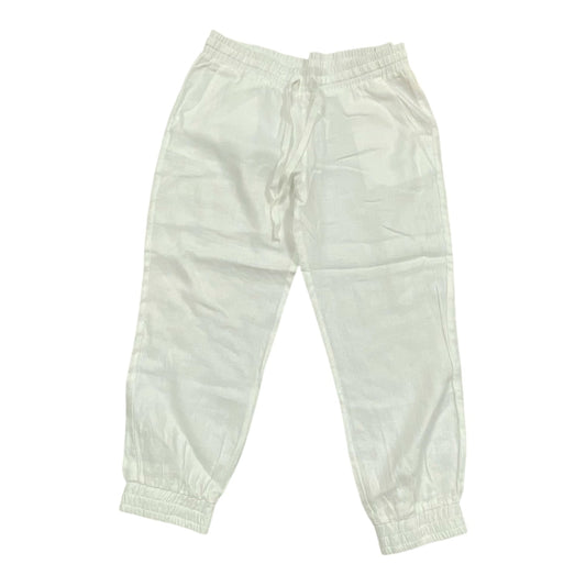 Pants Linen By Cloth & Stone In White, Size:M
