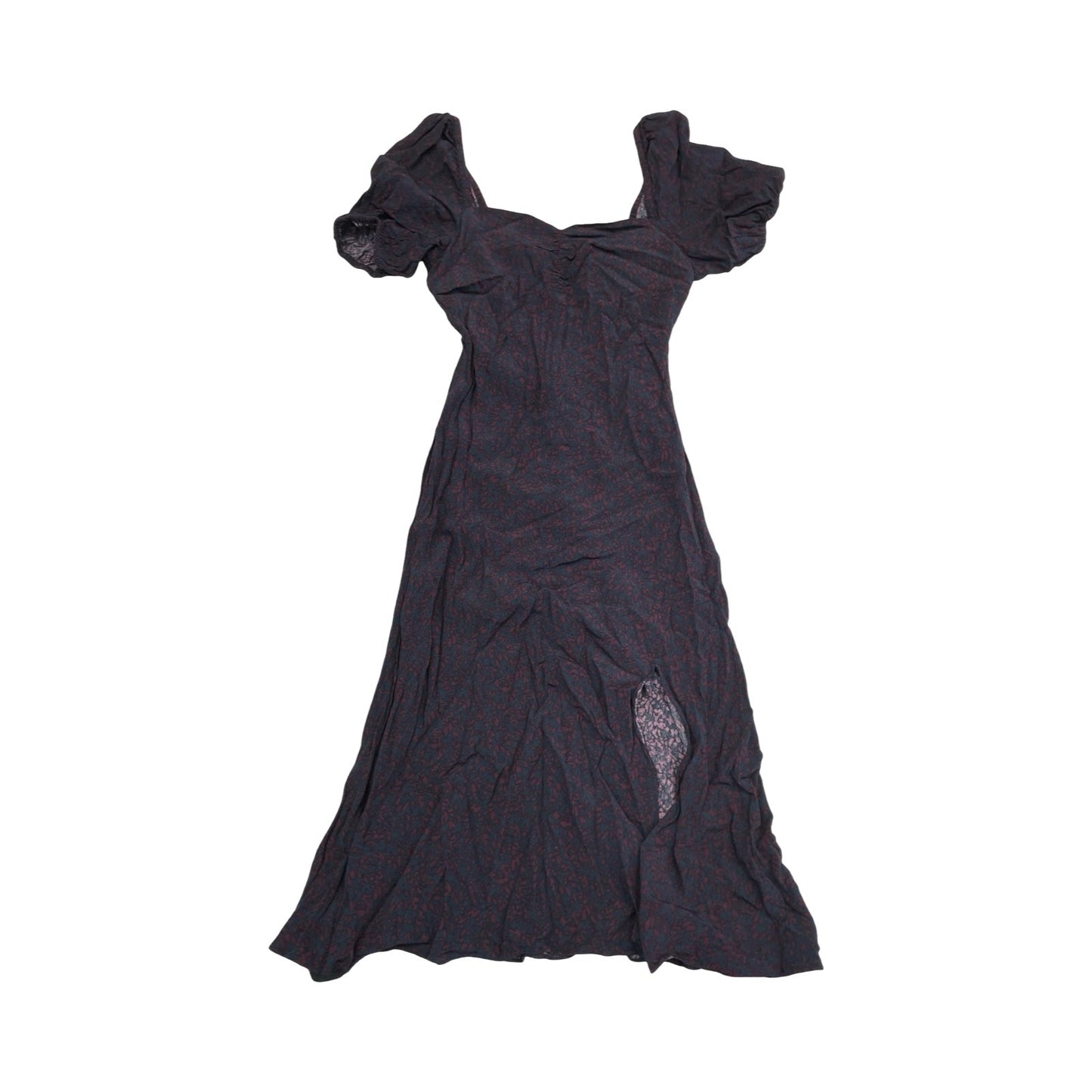 Dress Party Midi By Madewell In Blue & Purple, Size:6