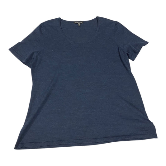 Top Ss Designer By Eileen Fisher In Blue, Size:L