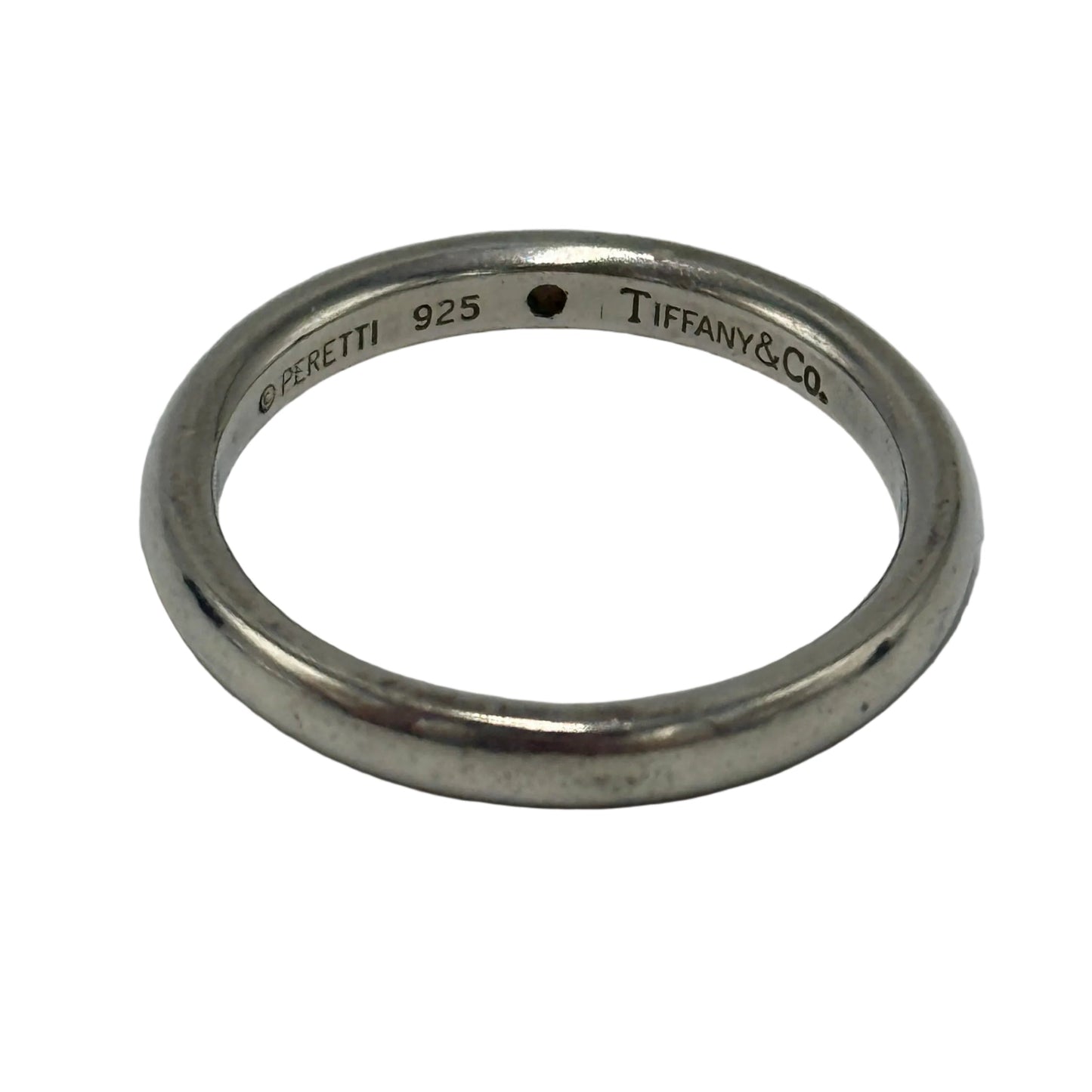 Tiffany & Company Elsa Peretti Sapphire Stacking Band Luxury Ring, Size: 7