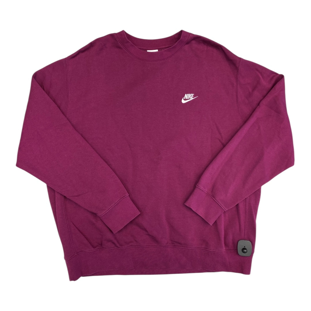 Sweatshirt Collar By Nike In Pink, Size:Xl