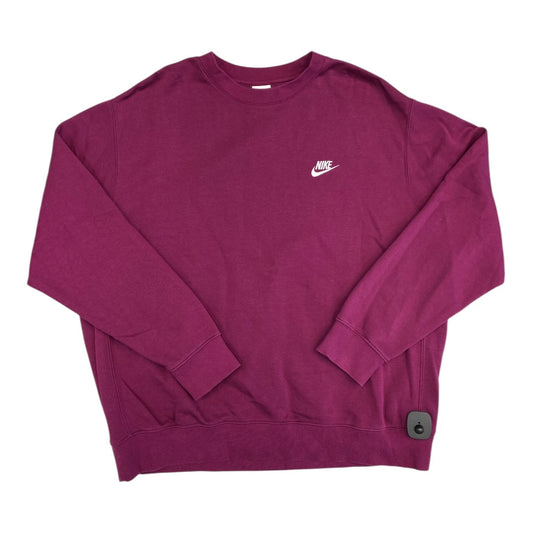 Sweatshirt Collar By Nike In Pink, Size:Xl