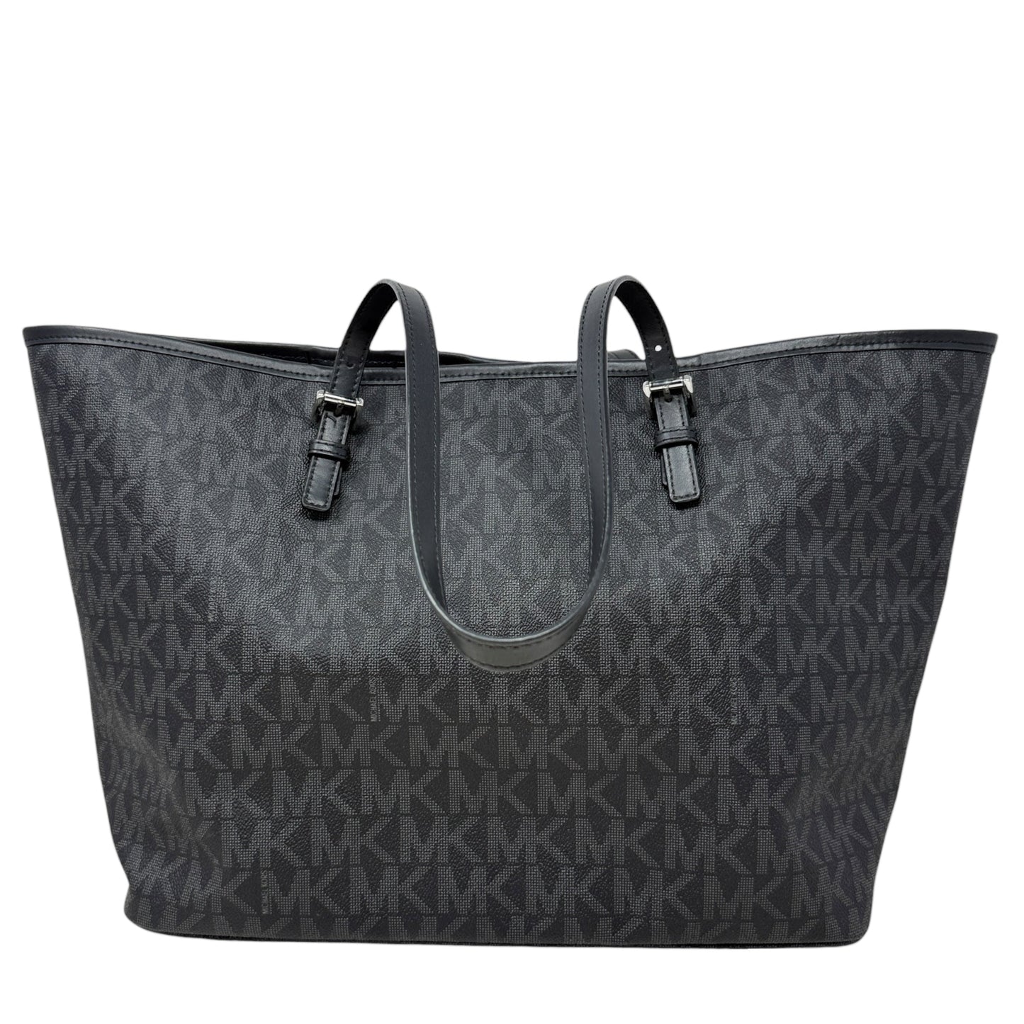 Jet Set Signature Travel Tote Designer By Michael Kors, Size: Medium