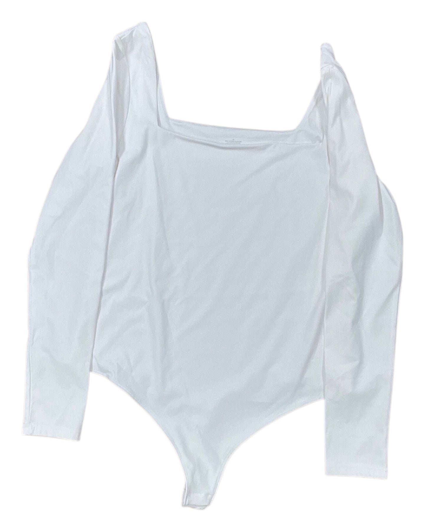 Bodysuit By Clothes Mentor In White, Size:Xl