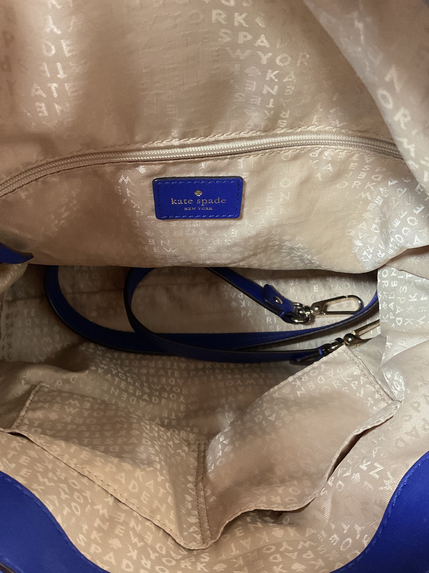 Handbag Designer By Kate Spade In Blue, Size:Medium