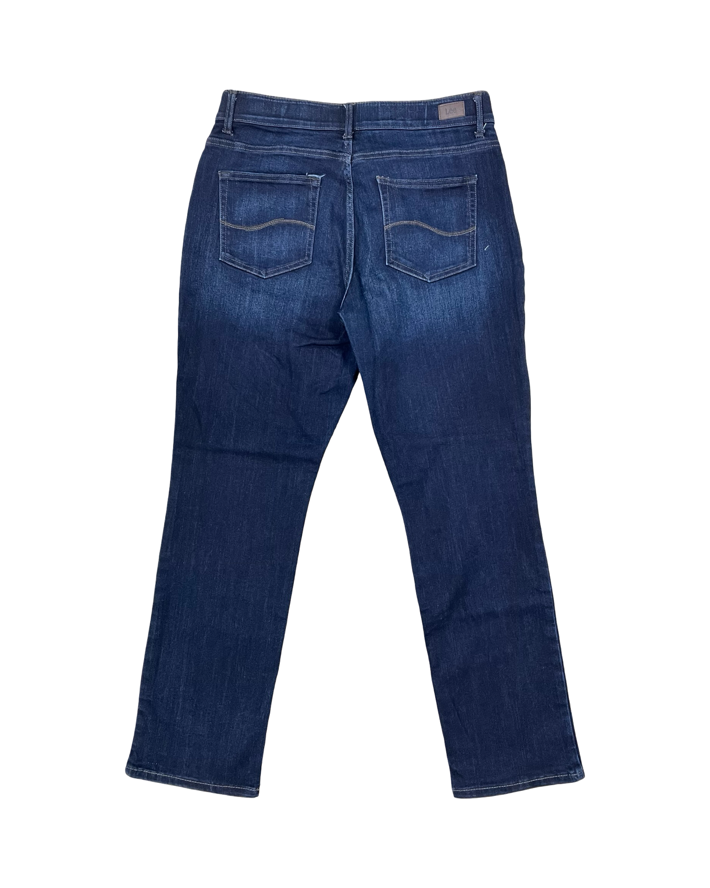 Jeans Boot Cut By Lee In Blue Denim, Size:12P