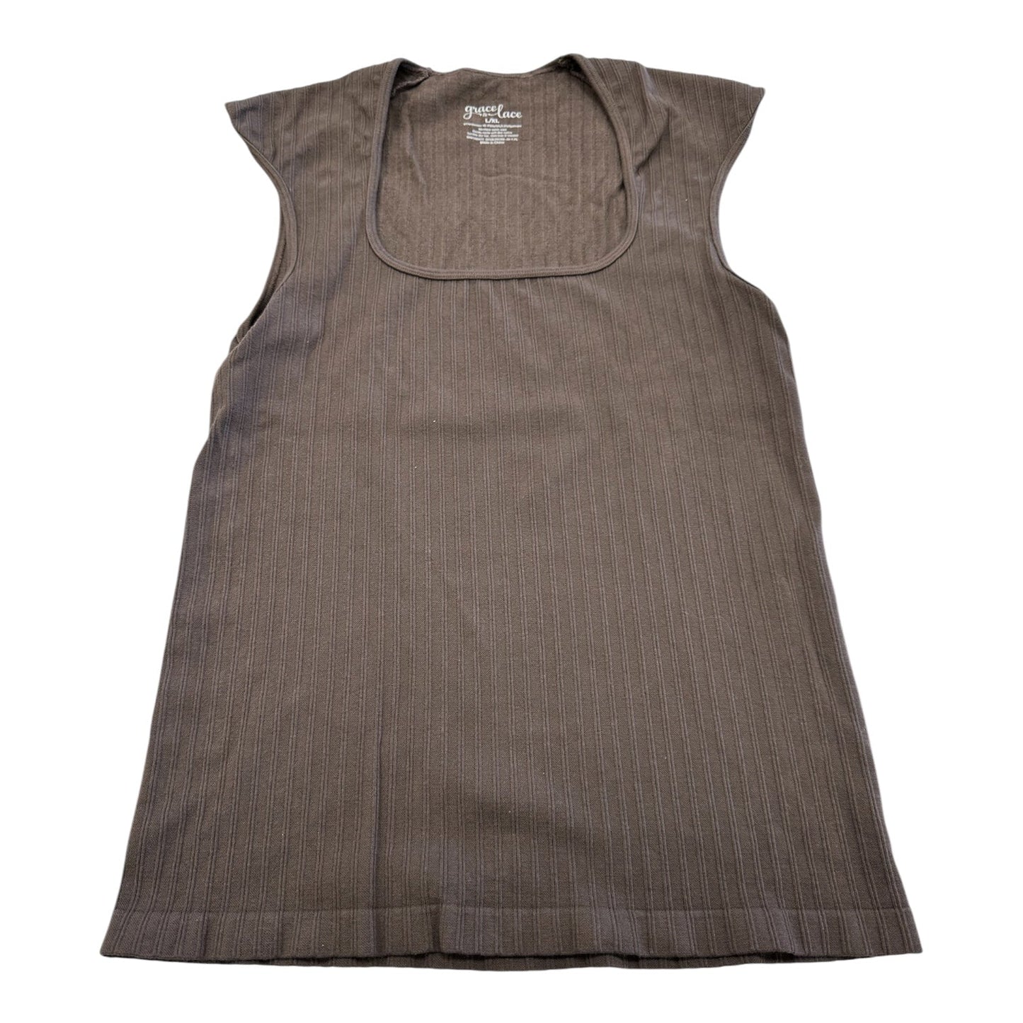 Top Ss By Grace & Lace In Brown, Size:L