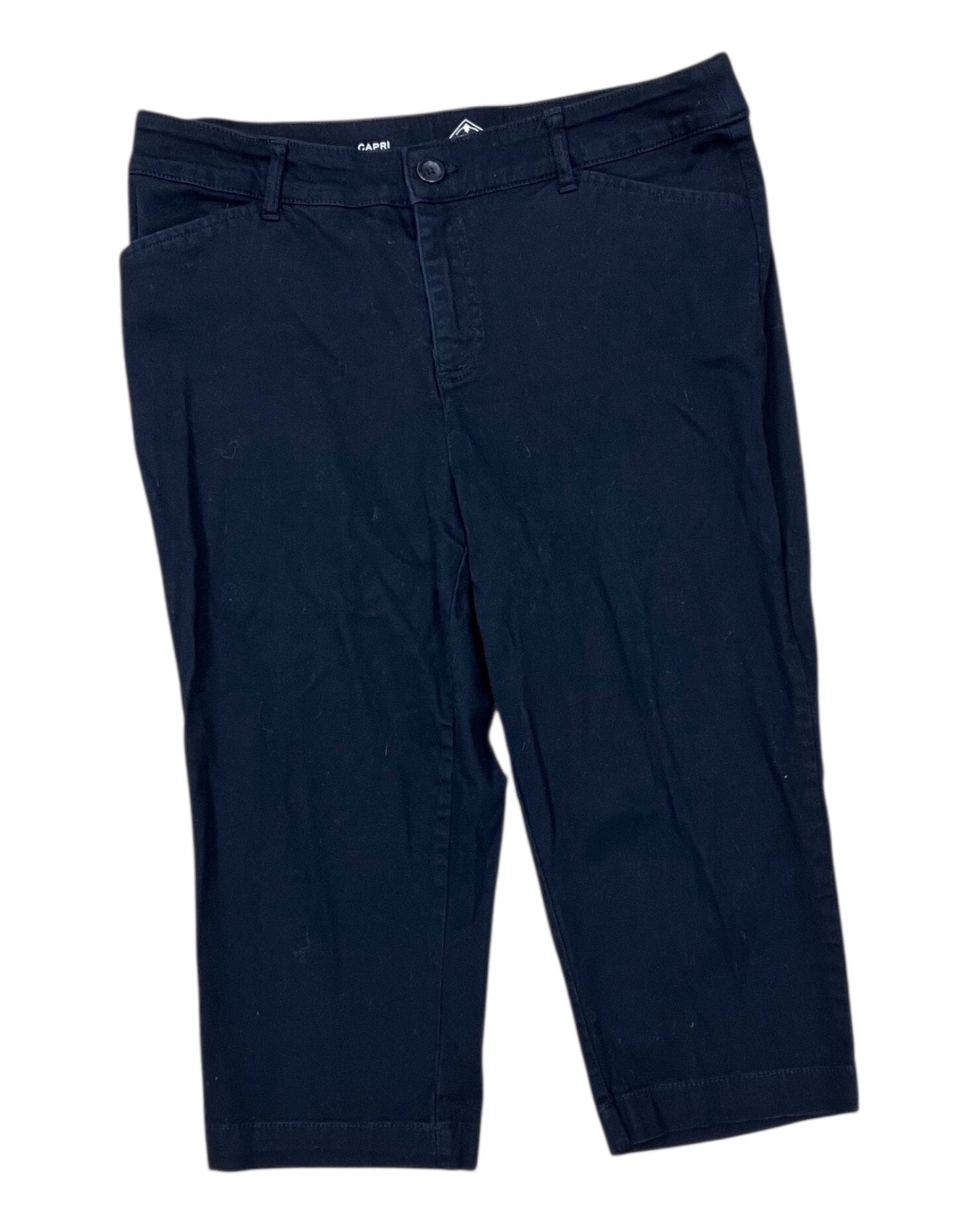 Pants Cropped By St Johns Bay In Black, Size:12