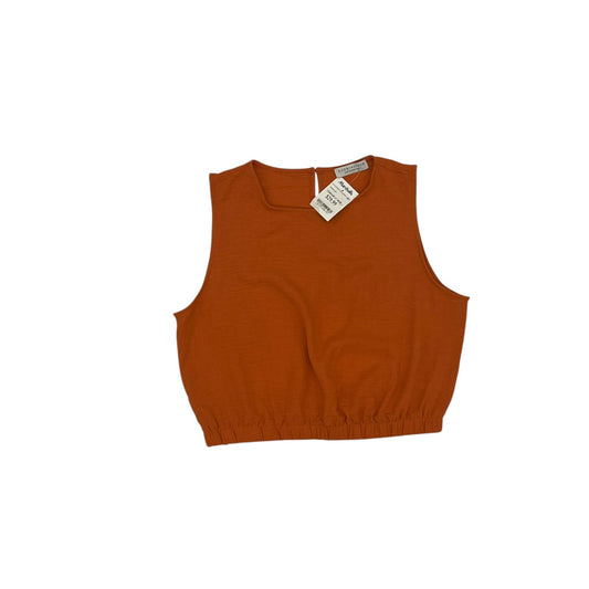 Top Sleeveless By Paper Crane In Orange, Size:L