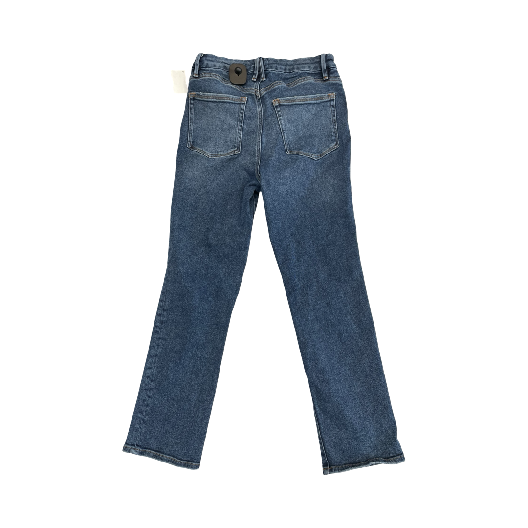 Jeans Straight By Good American In Blue Denim, Size:8