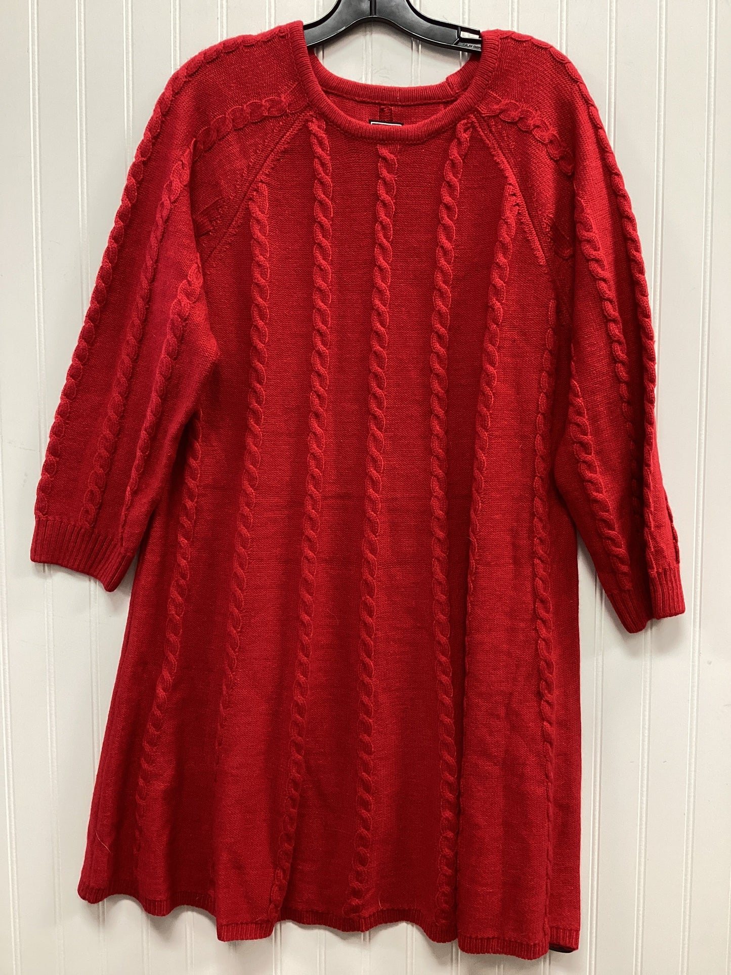Dress Sweater By Cmc In Red, Size:Xl
