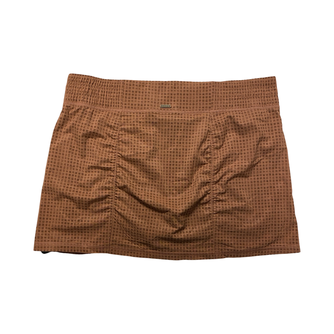 Skort By Prana In Brown, Size:Xl