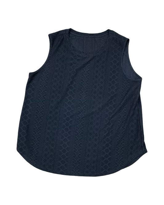 Top Sleeveless By Clothes Mentor In Black, Size:Xl