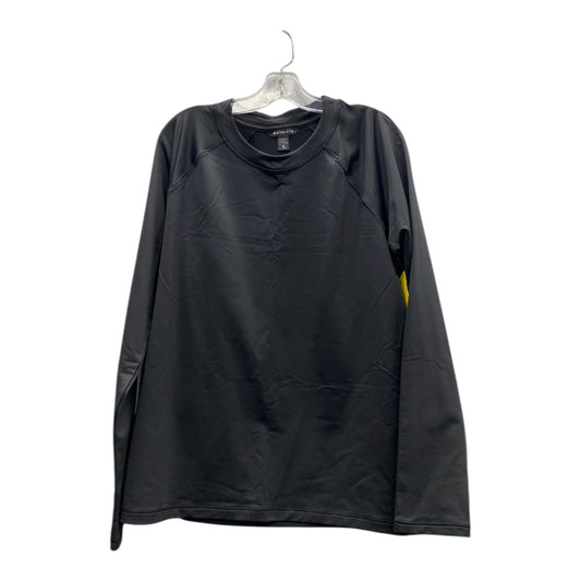 Athletic Top Ls Crewneck By Athleta In Black, Size:Xl