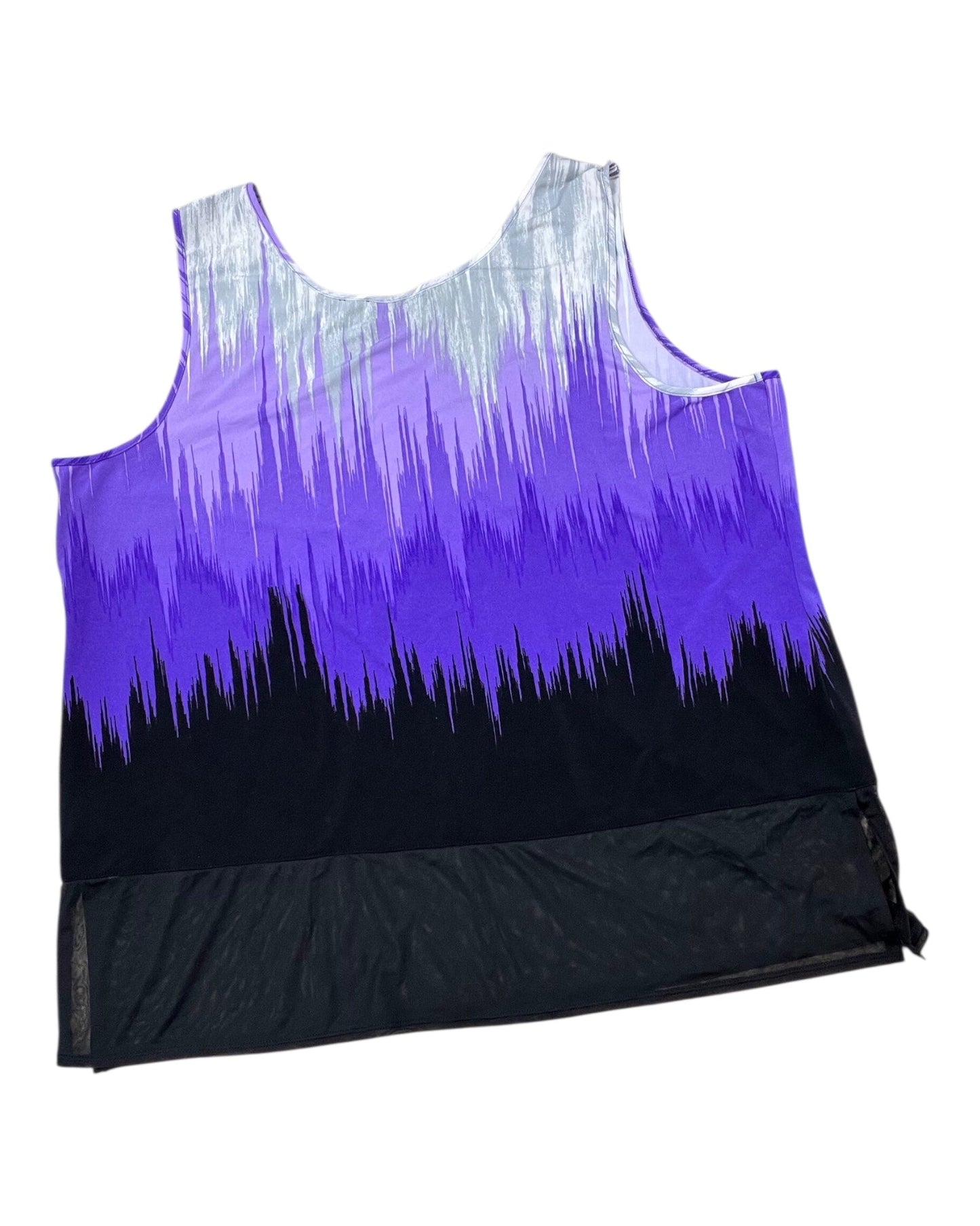 Top Sleeveless By Clothes Mentor In Purple, Size:3X