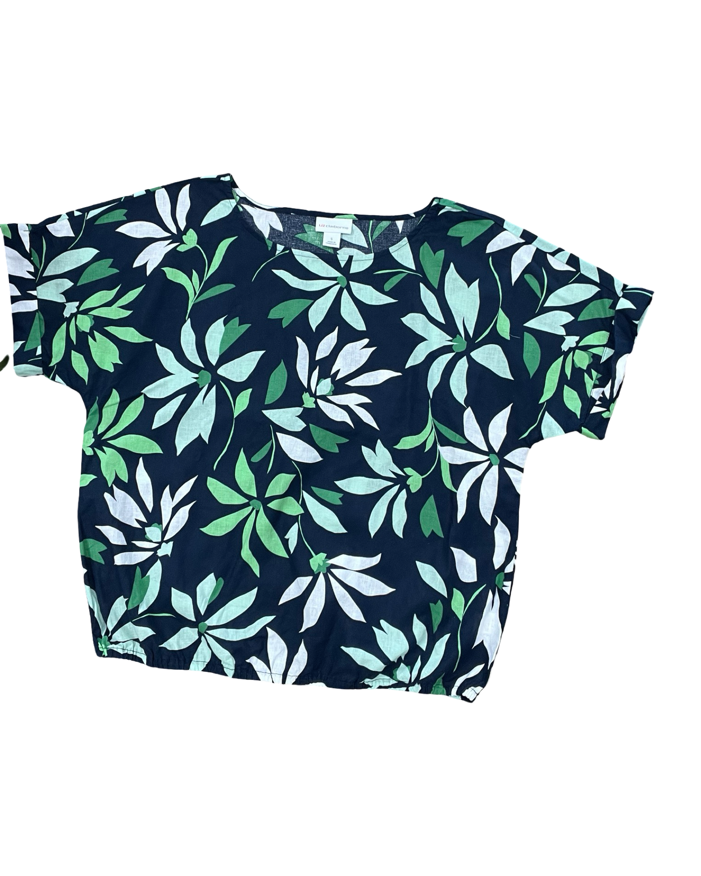 Top Ss By Liz Claiborne In Blue & Green, Size:S
