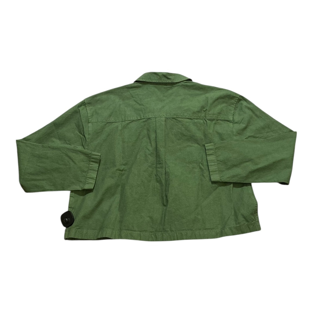 Top Ls By J. Crew In Green, Size:M